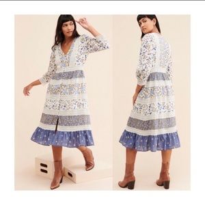 Anthropologie Roberta midi maxi dress NWT size 12